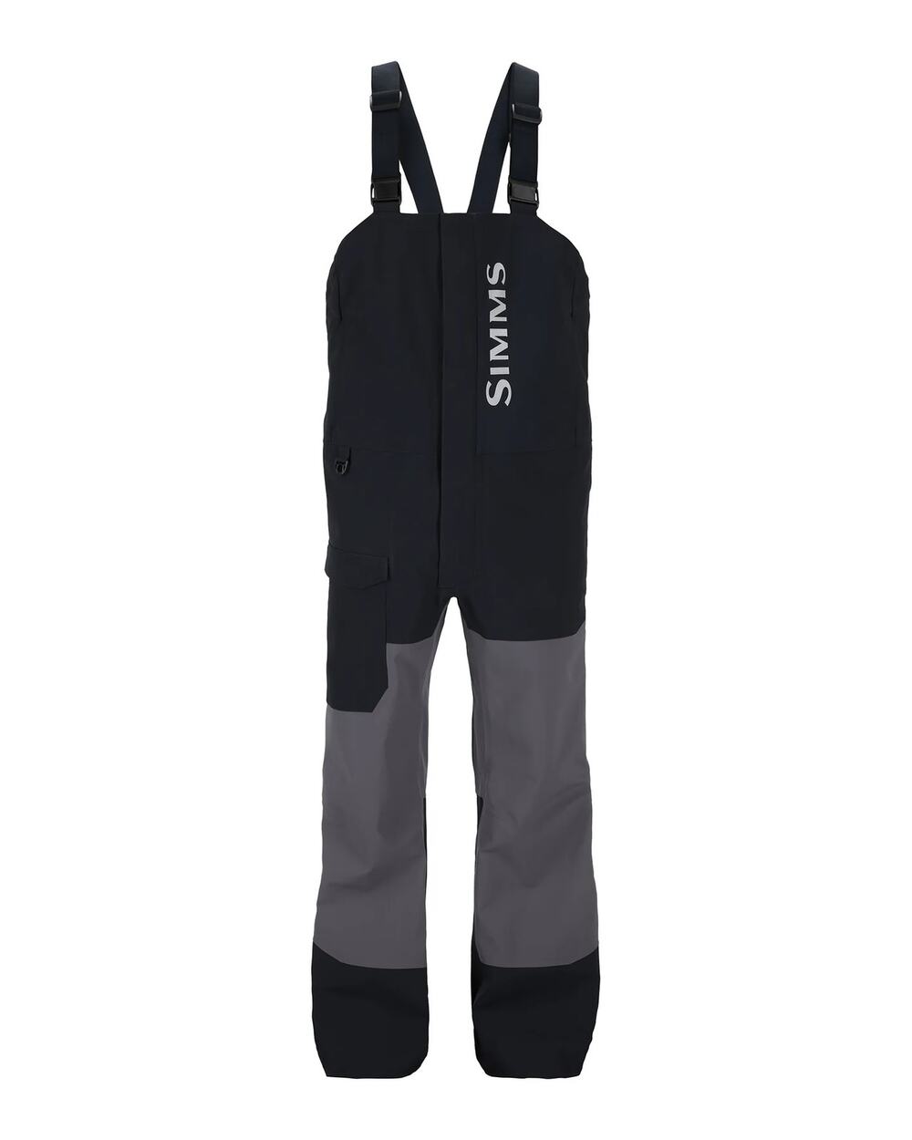 NEW Simms Fishing Men's Challenger Rain Bibs Large Jet Black